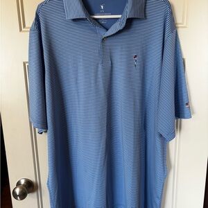 Fairway & Greene Blue Striped Polo Shirt